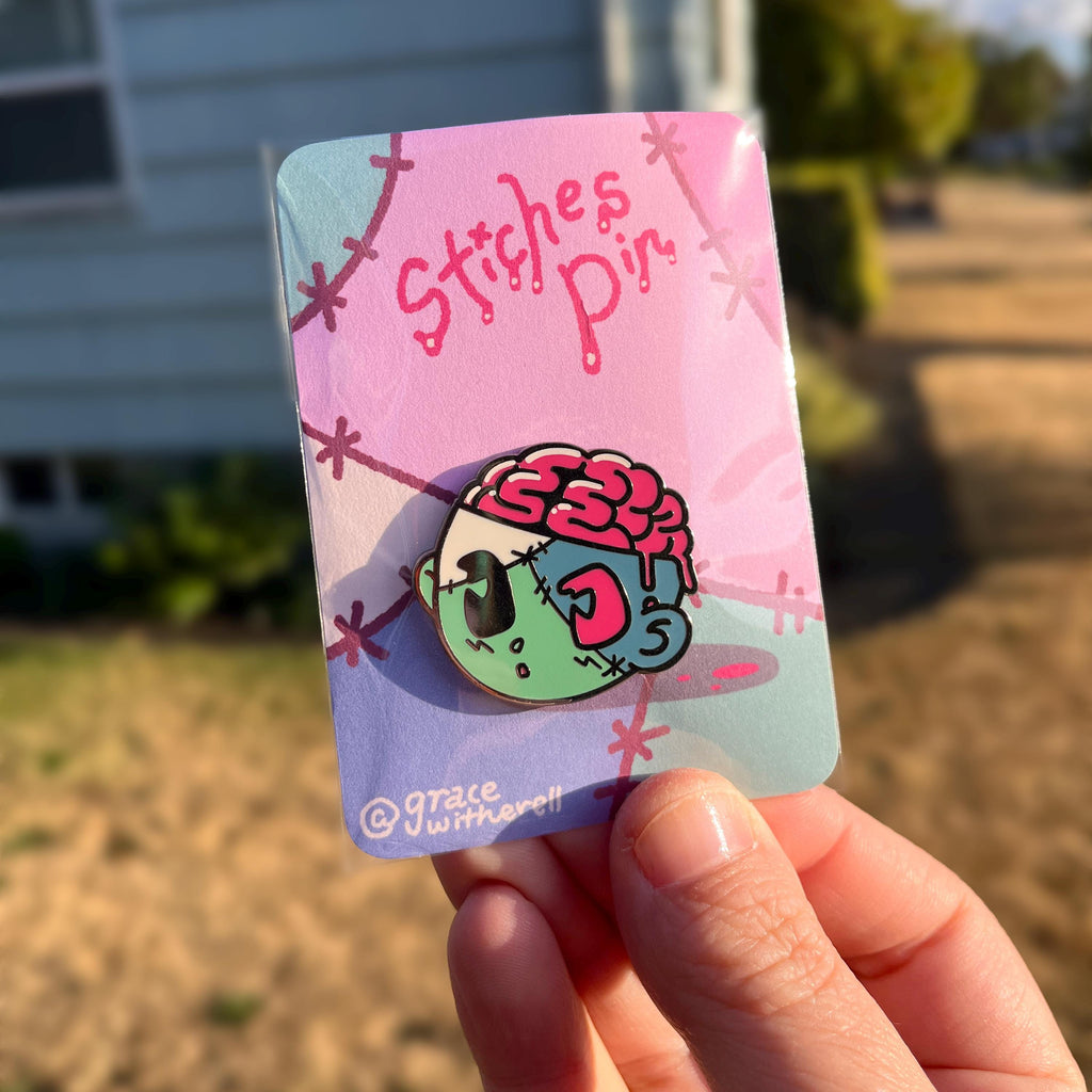 Stiches Enamel Pin