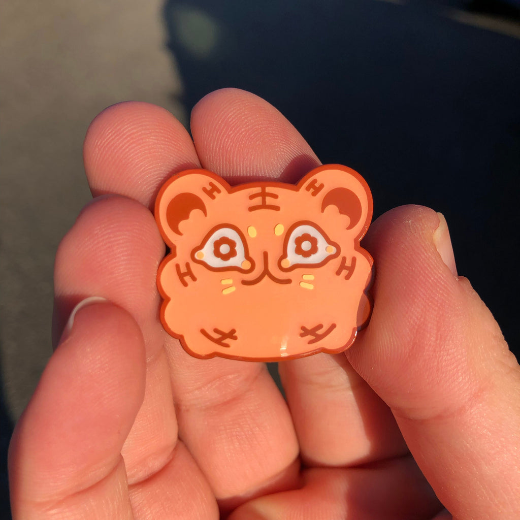 Tiger Blossom Enamel Pin