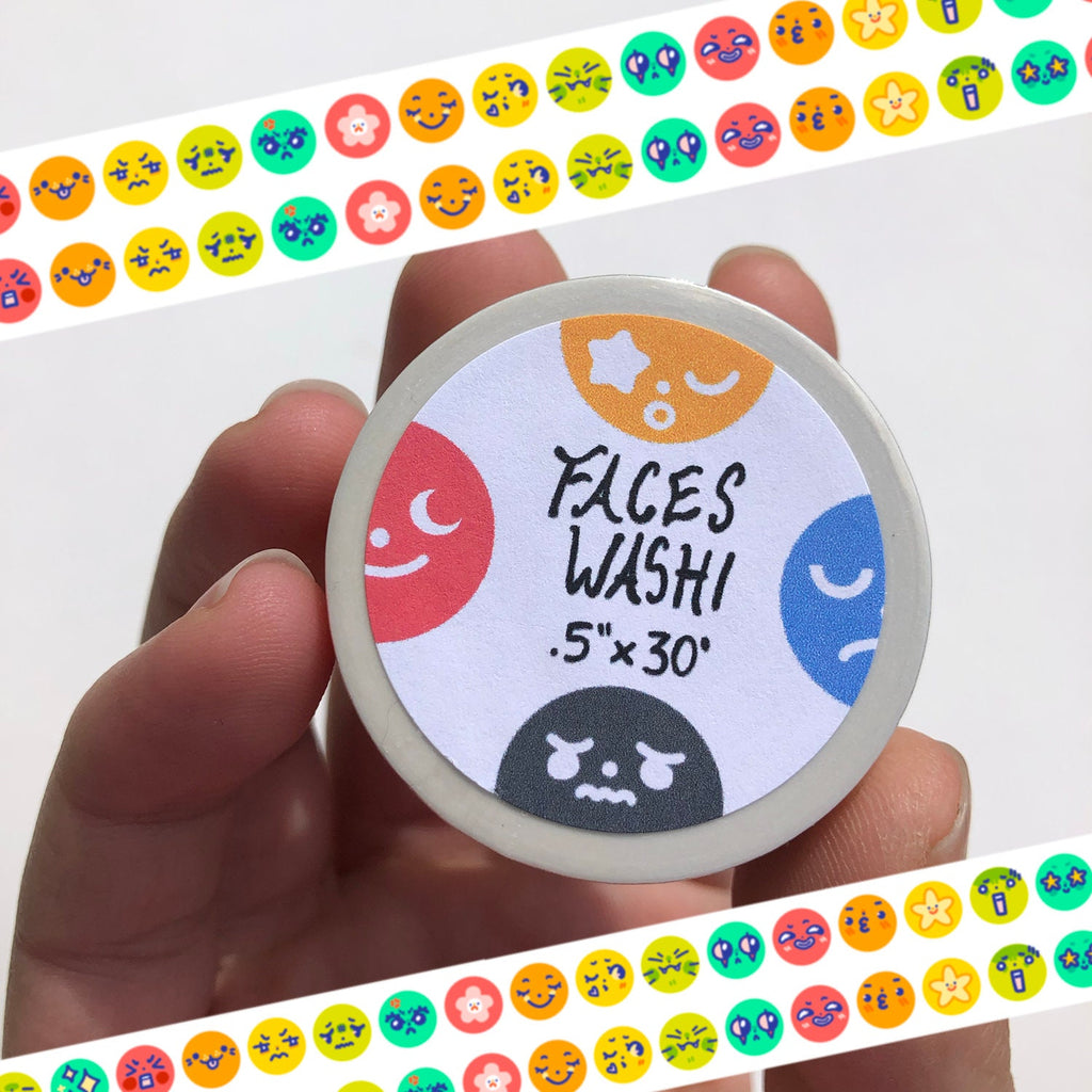 Faces Washi Tape