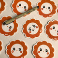 Clear Customizable Flower Sticker