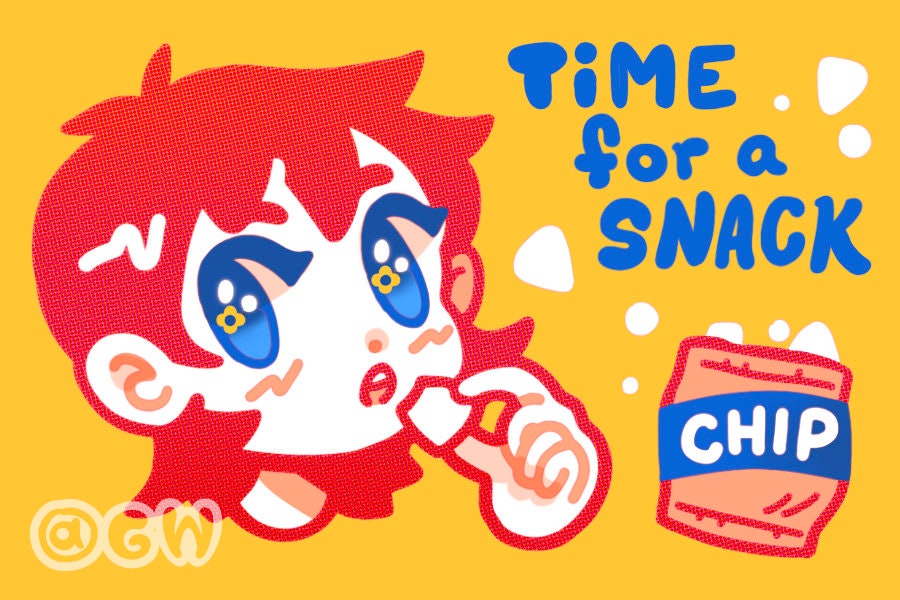 Vinyl Snack Break Sticker