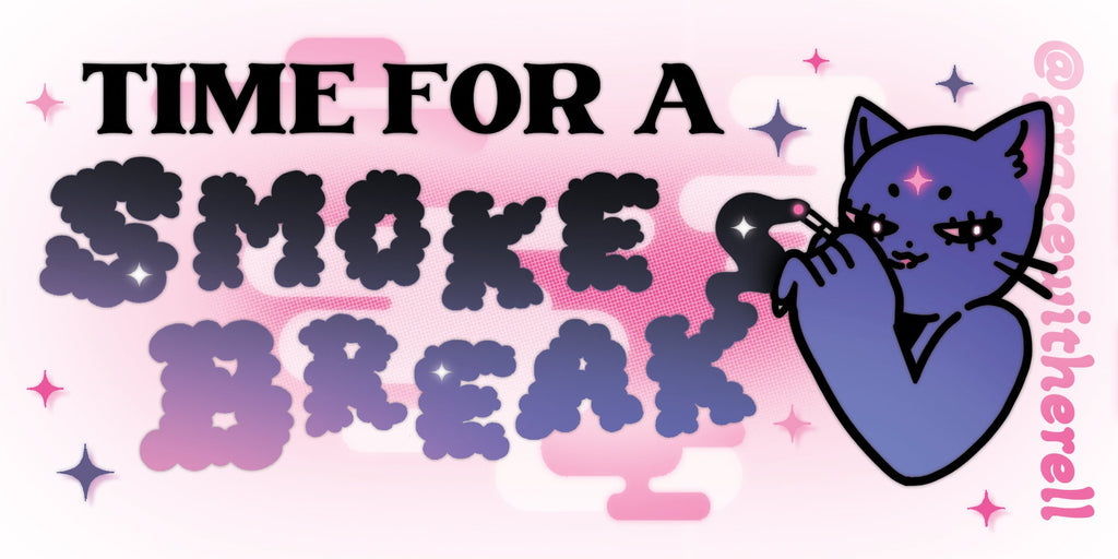Smoke Break Bumper Sticker