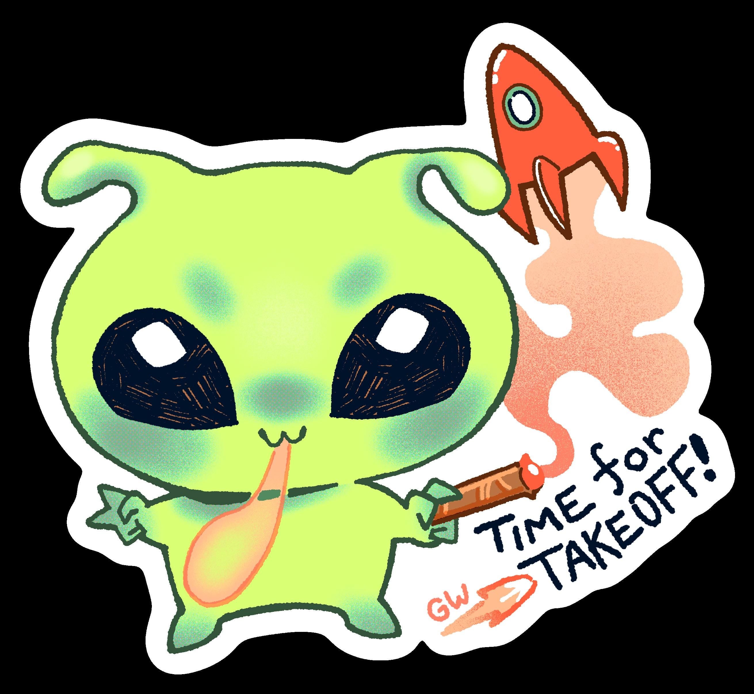 Takeoff! Chrome Sticker