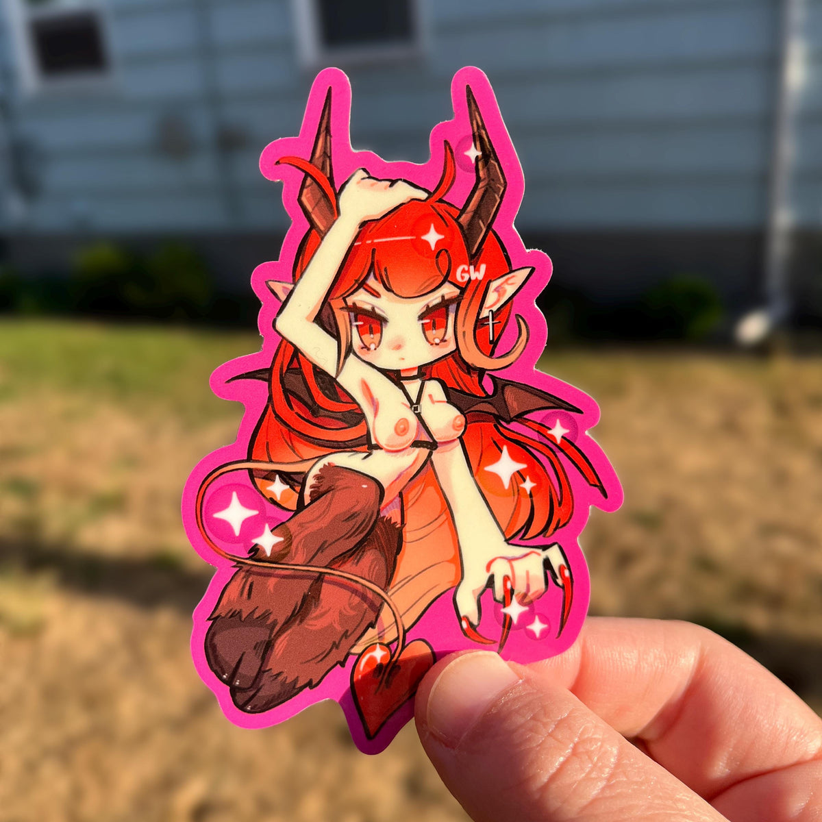 Saucy Succubus Sticker