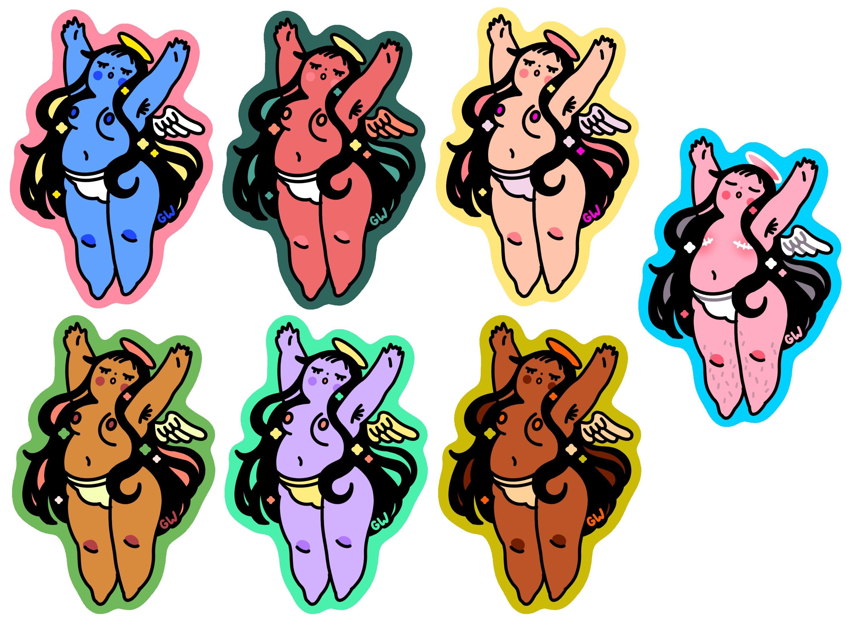 Cherub Flake Sticker Pack