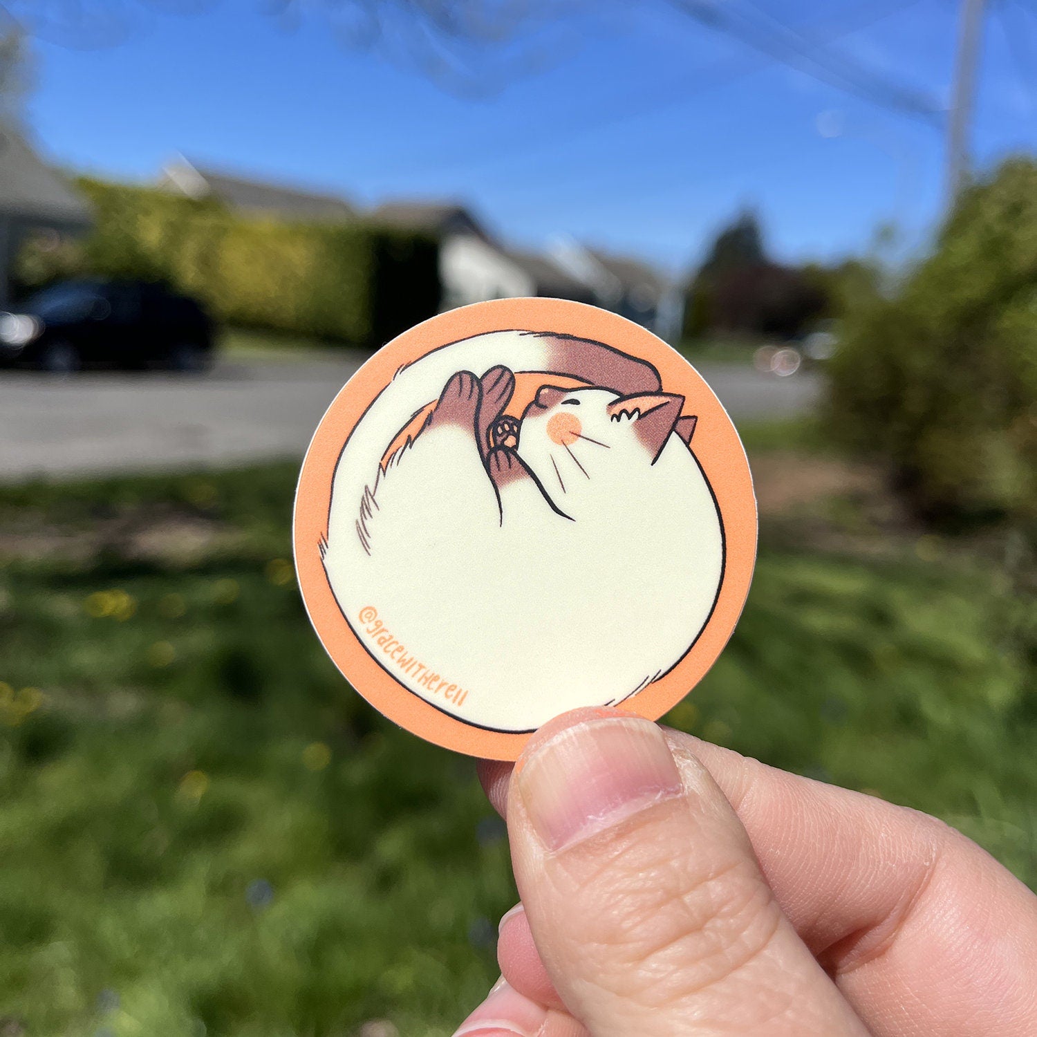 Sleepy Kitty Sticker