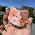 Gingham Cat Sticky Pad