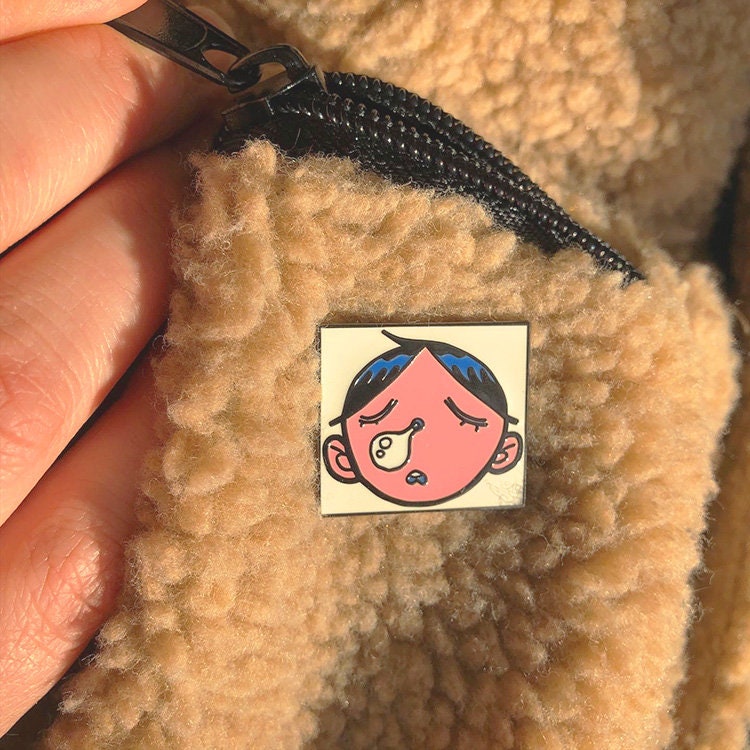 Sleepy Enamel Pin