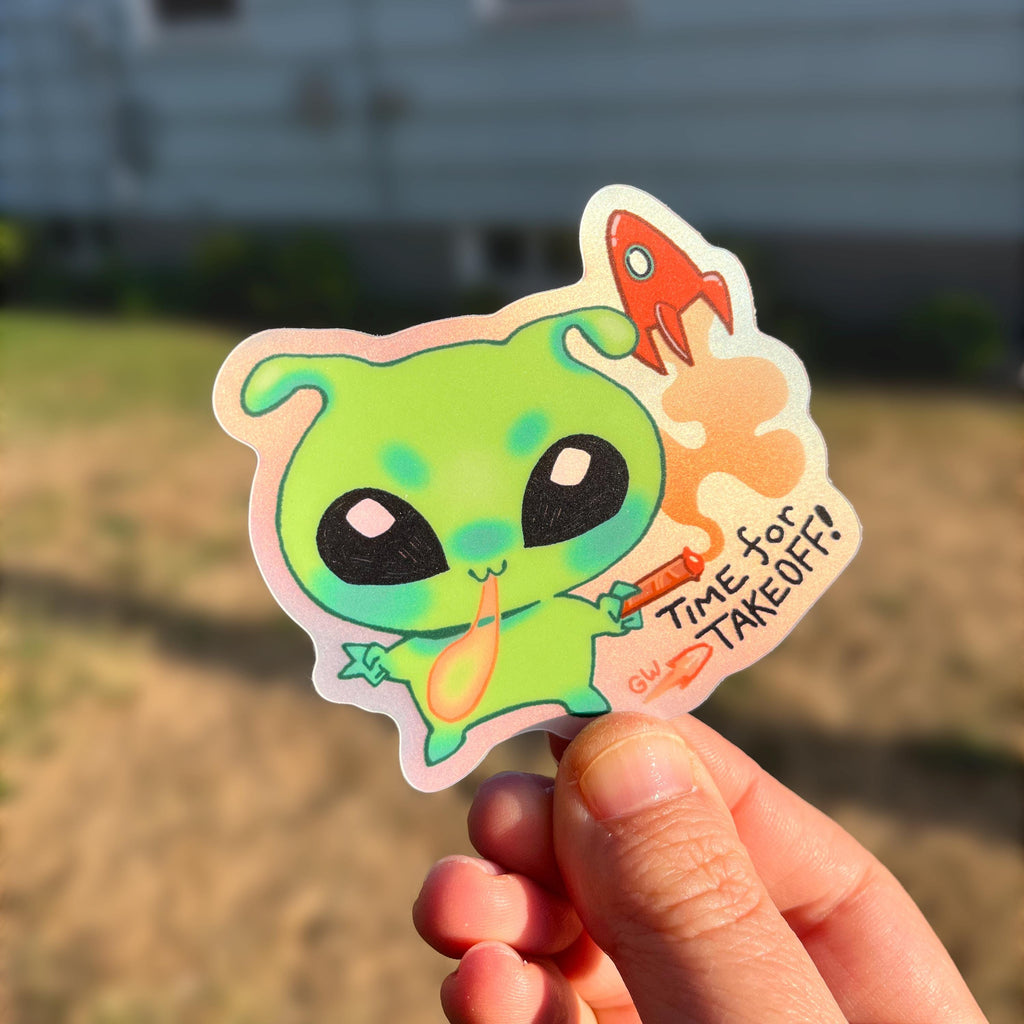Takeoff! Chrome Sticker