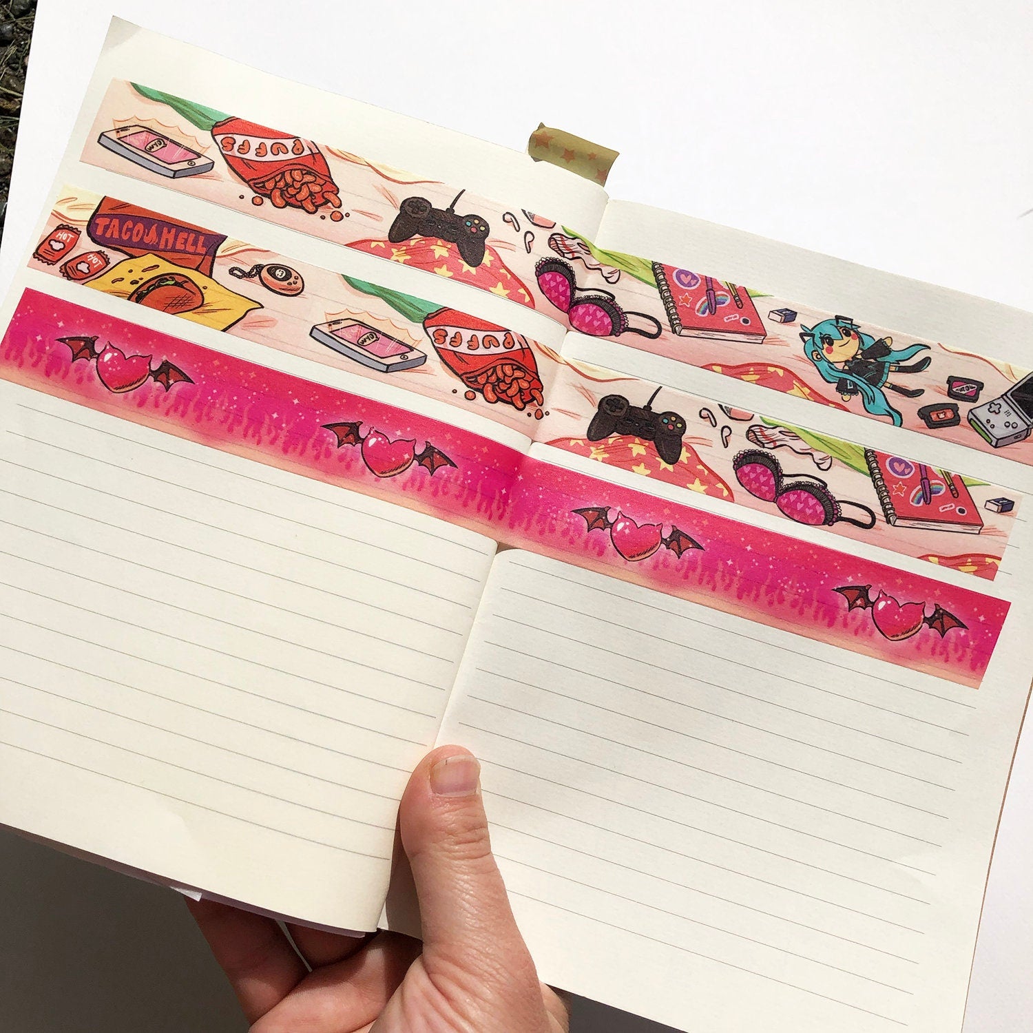 Demon Hearts Washi Tape