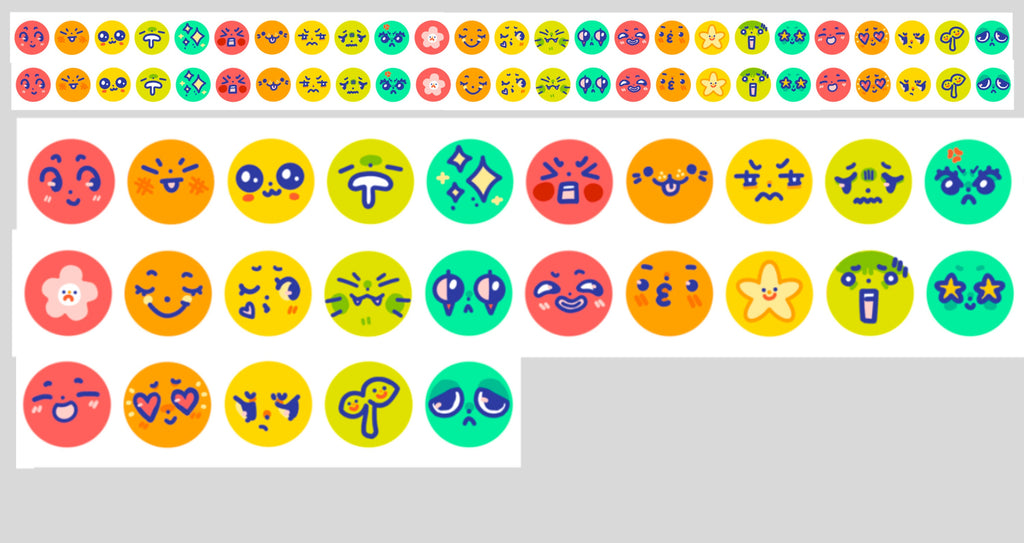 Faces Washi Tape