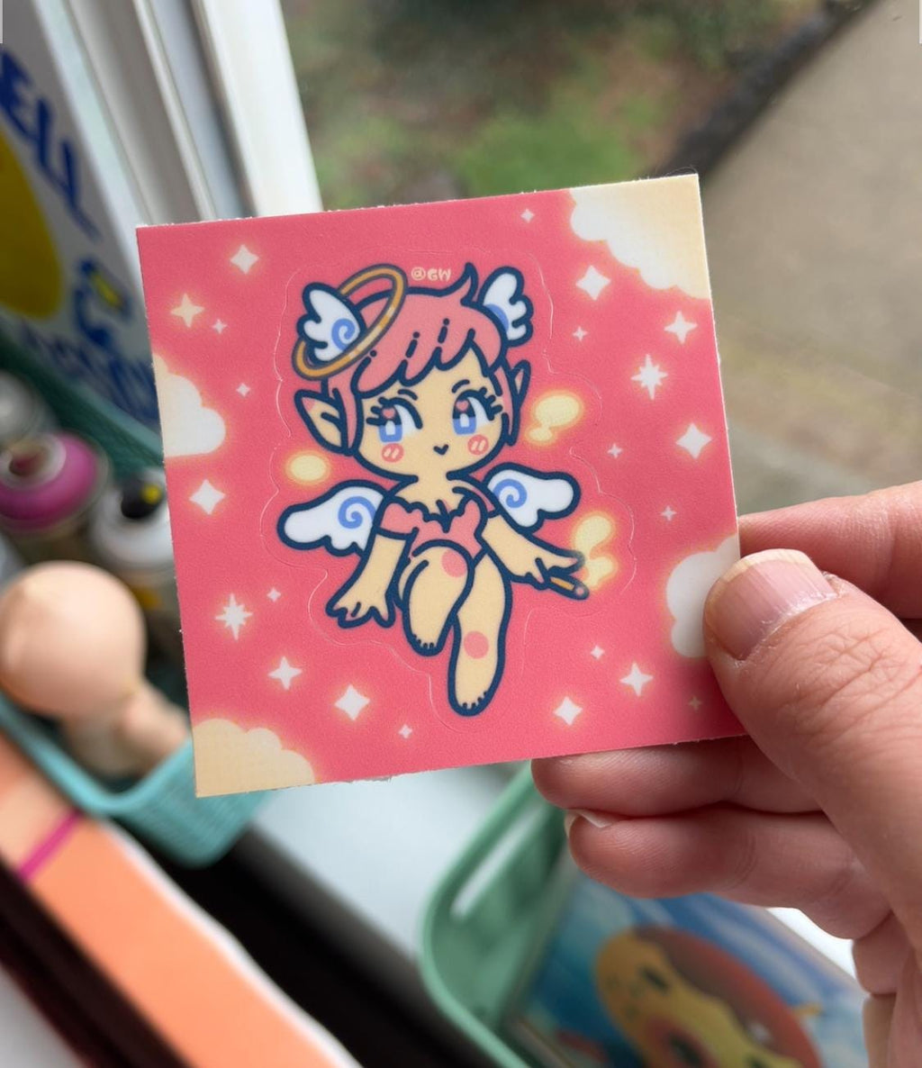 Angel+Devil Girl Stickers