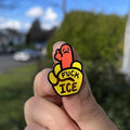 Fuck Ice Enamel Pin+Sticker Bundle