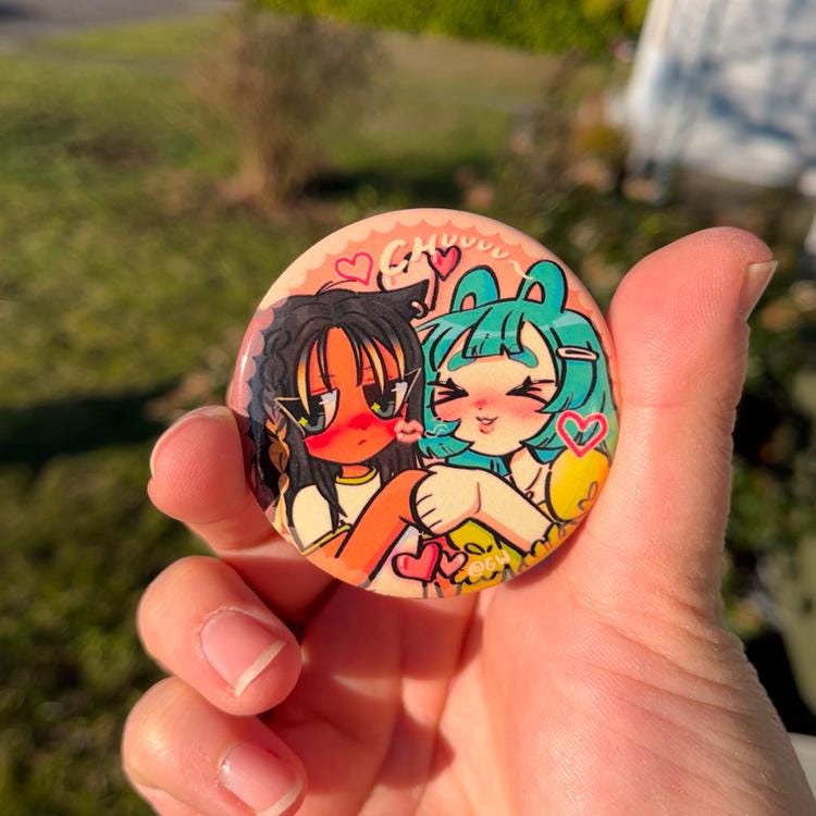 Girlfriends Sticker and Button