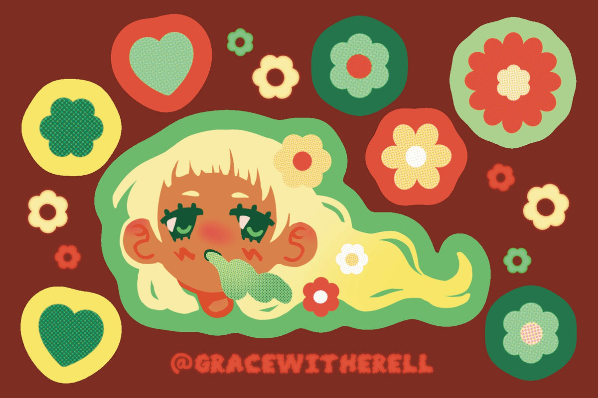 Summer Flower Sticker Sheet