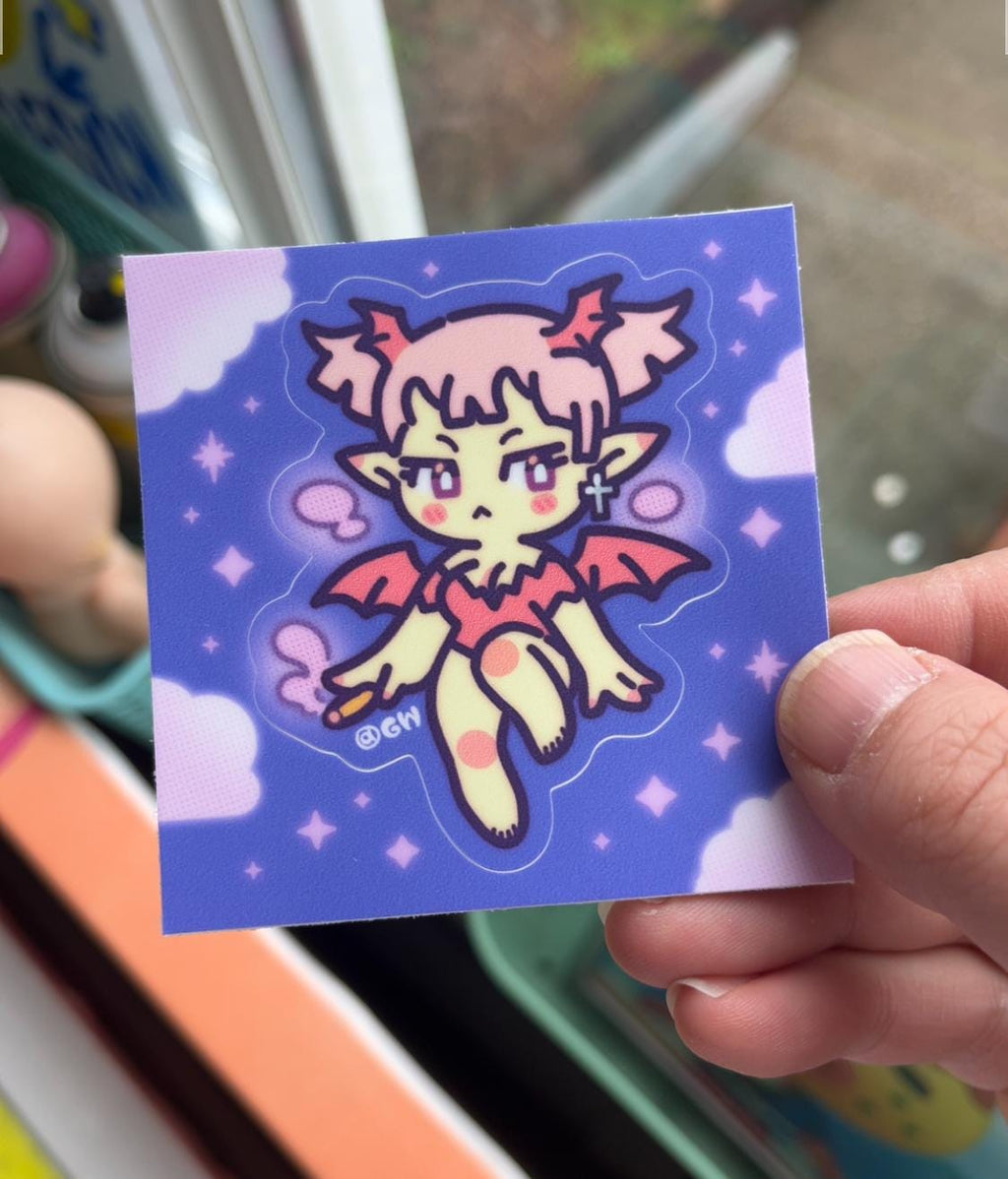 Angel+Devil Girl Stickers