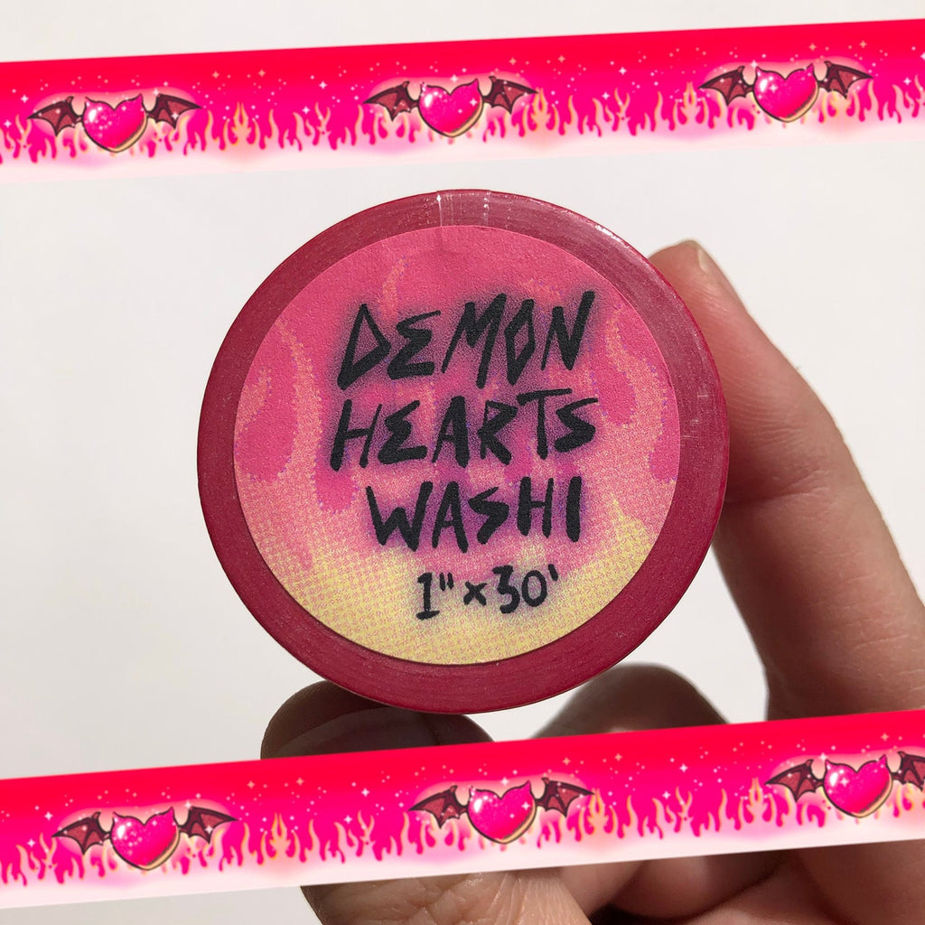 Demon Hearts Washi Tape
