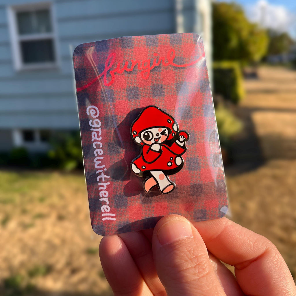 Mush Gnome Enamel Pin