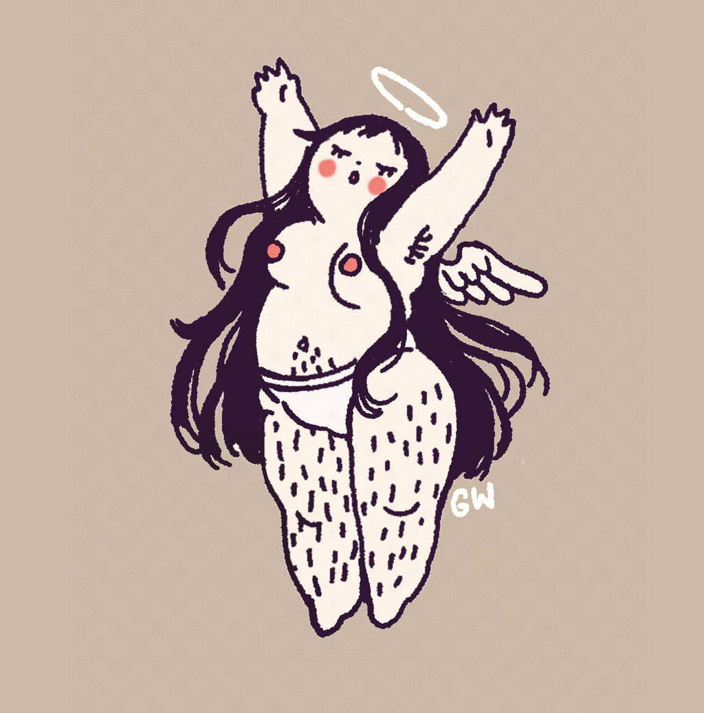 Holographic Cherub Sticker