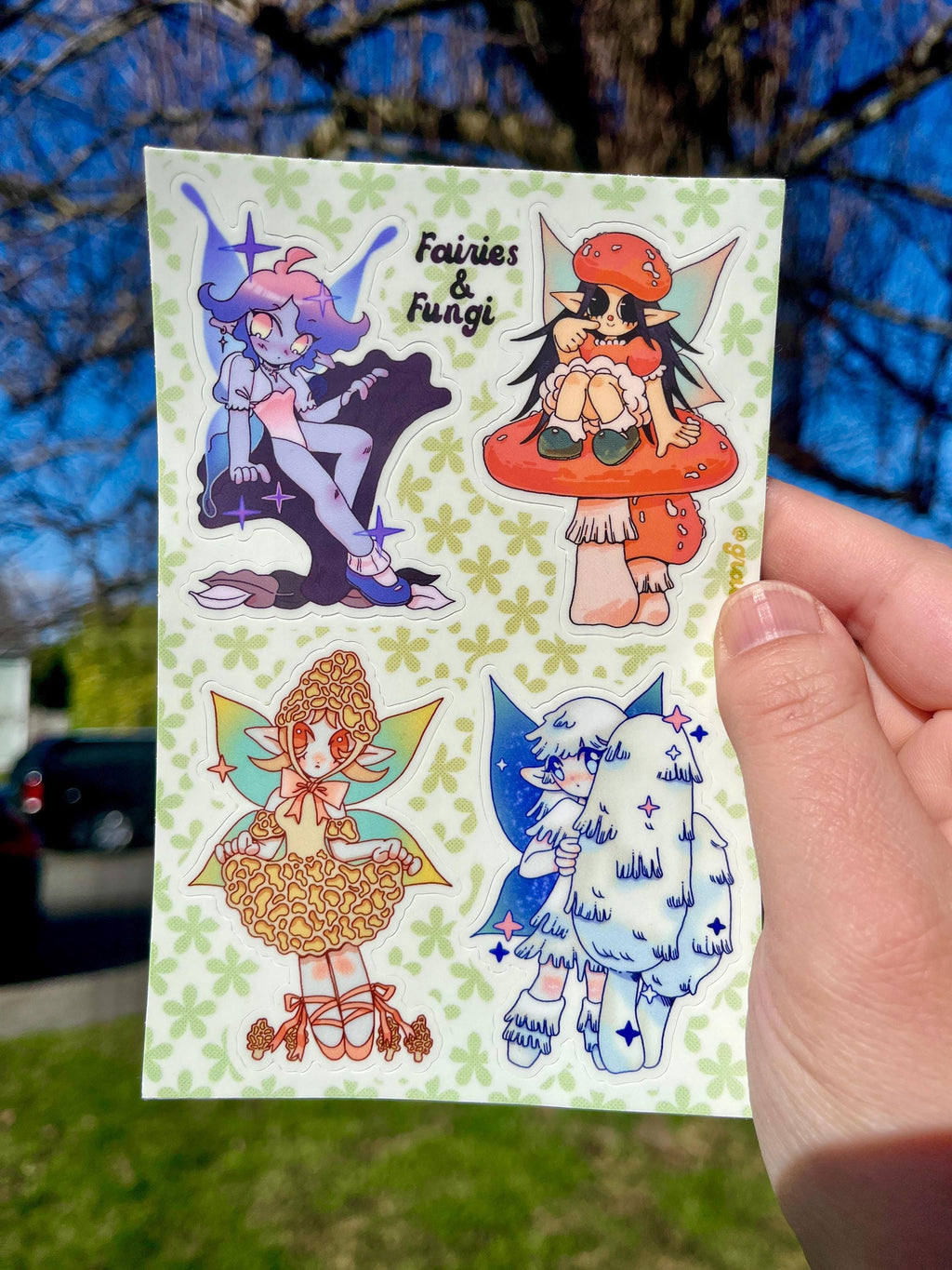 Fairies and Fungi Sticker Sheet