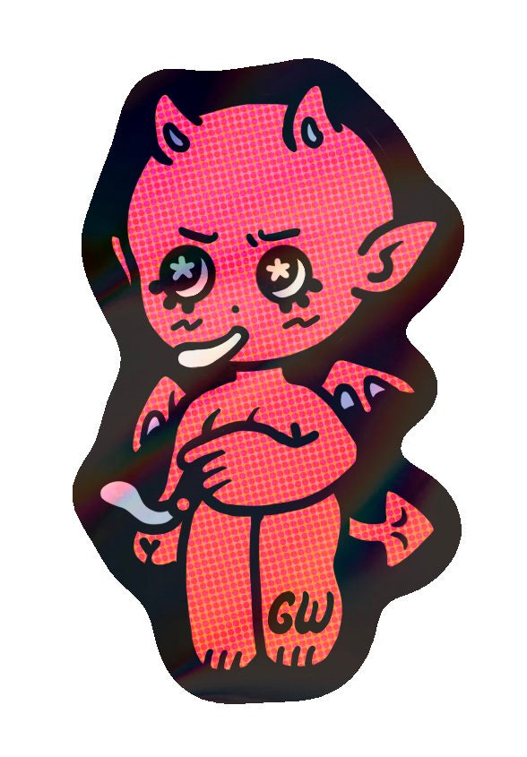 Glitter Vinyl Lil' Hellraiser Sticker