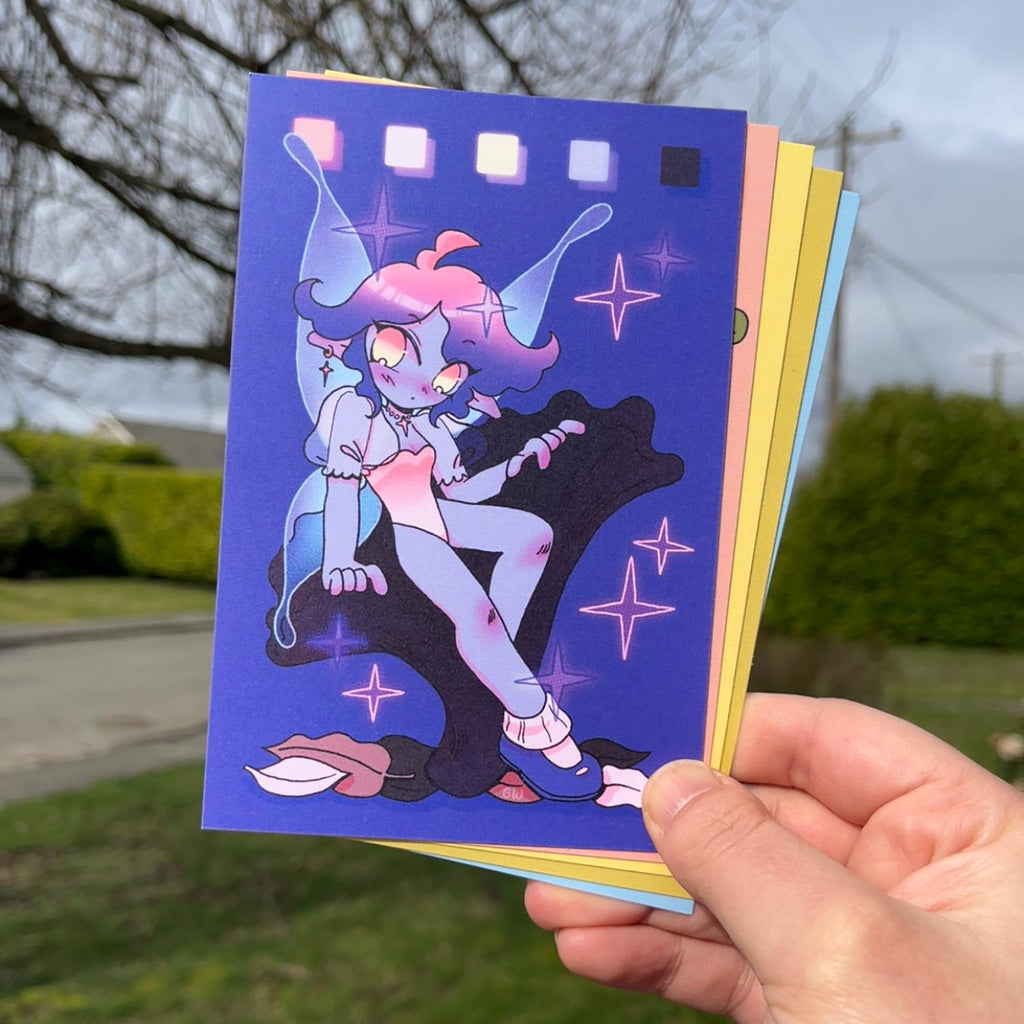 Fungi Fairies Postcard + Sticker Set