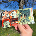 Alien Cat Girl Bumper Sticker