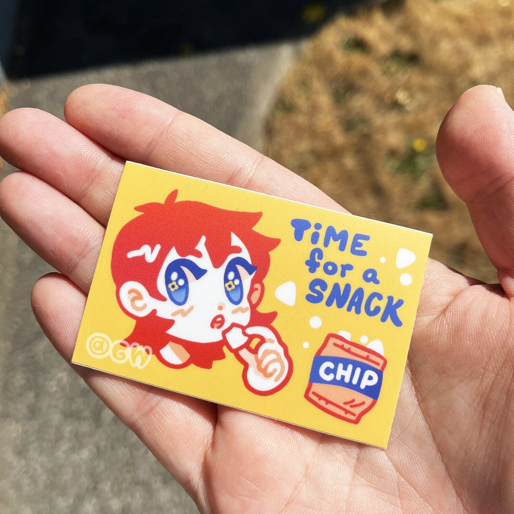Vinyl Snack Break Sticker