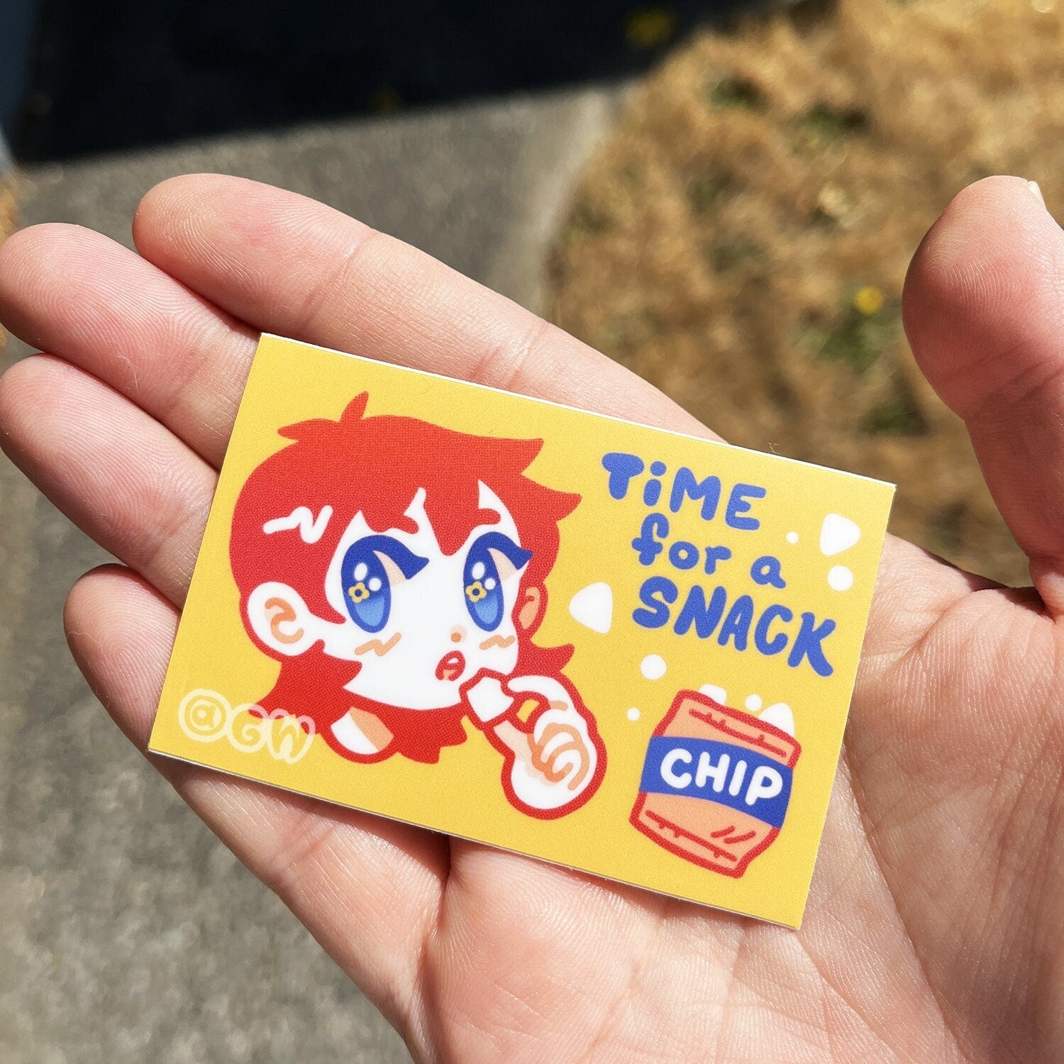 Vinyl Snack Break Sticker