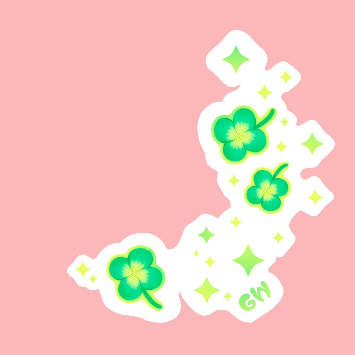 Clear Clover Decora Sticker