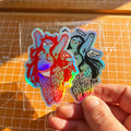Holo Devil+Angel Cherub Sticker Duo