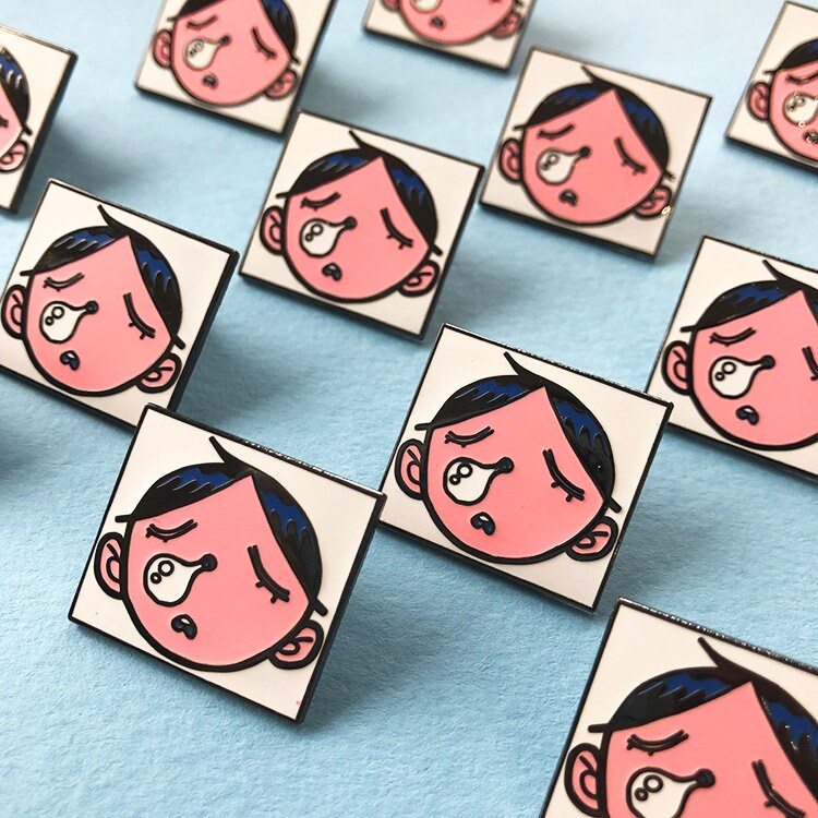 Sleepy Enamel Pin
