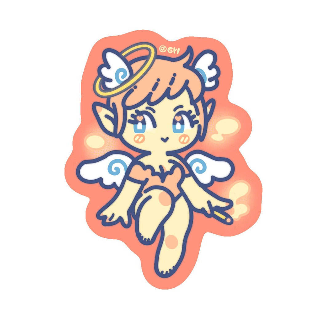 Angel+Devil Girl Stickers