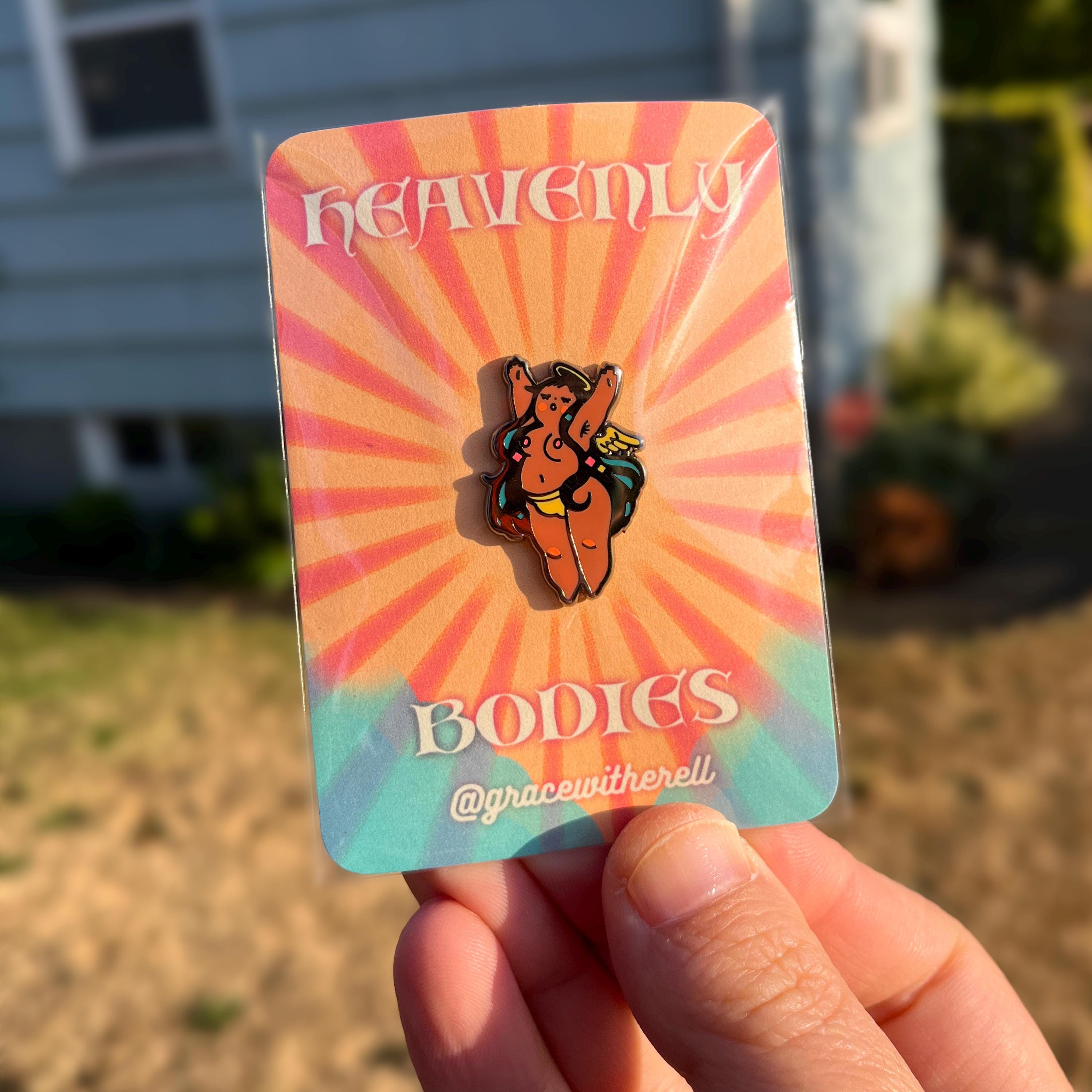 Sunkissed Angel Enamel Pin