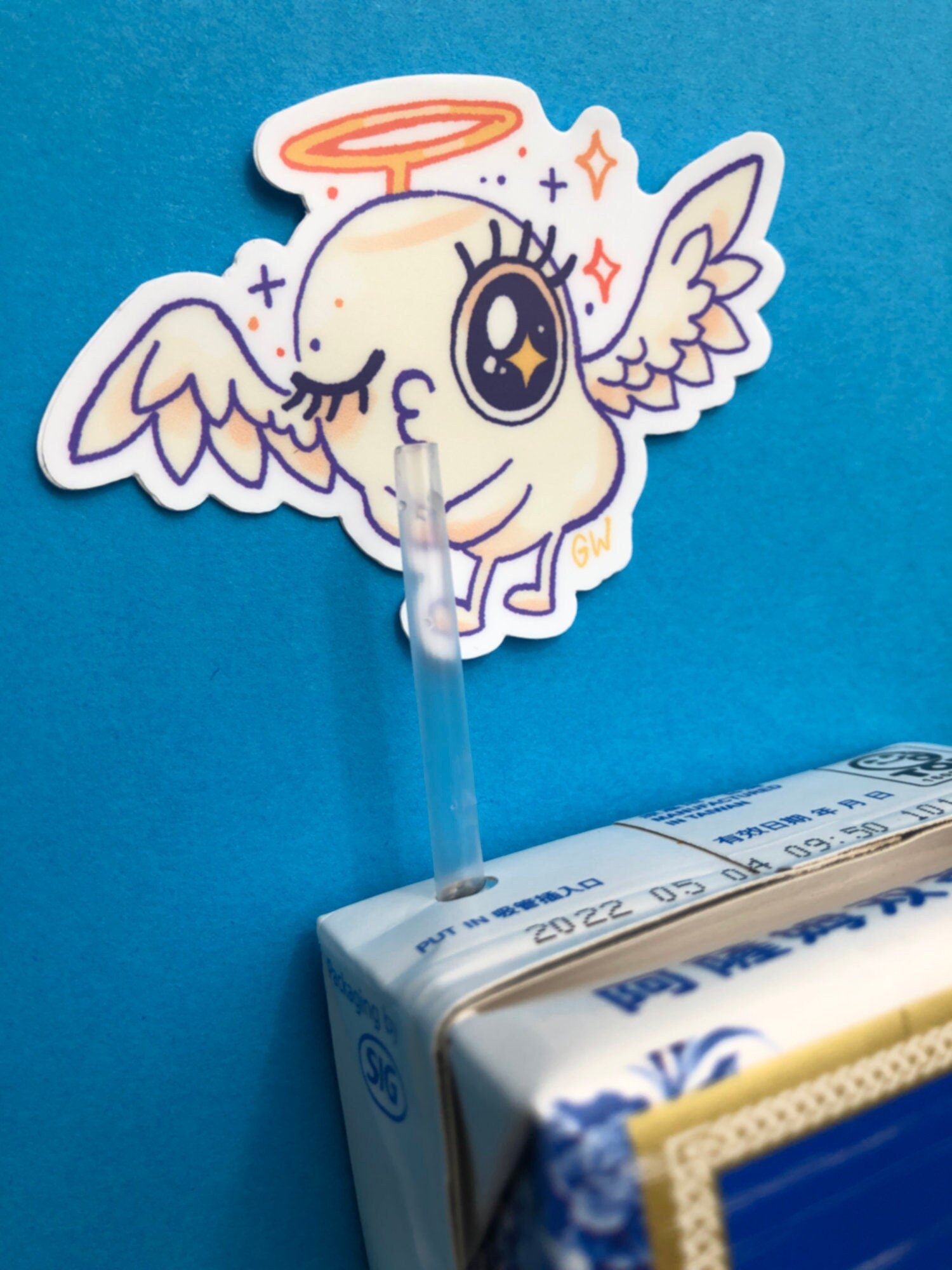 Angel Puff Clear Sticker