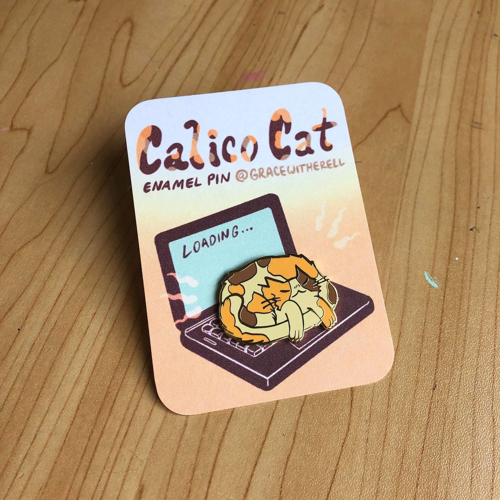 Calico Cat Enamel Pin