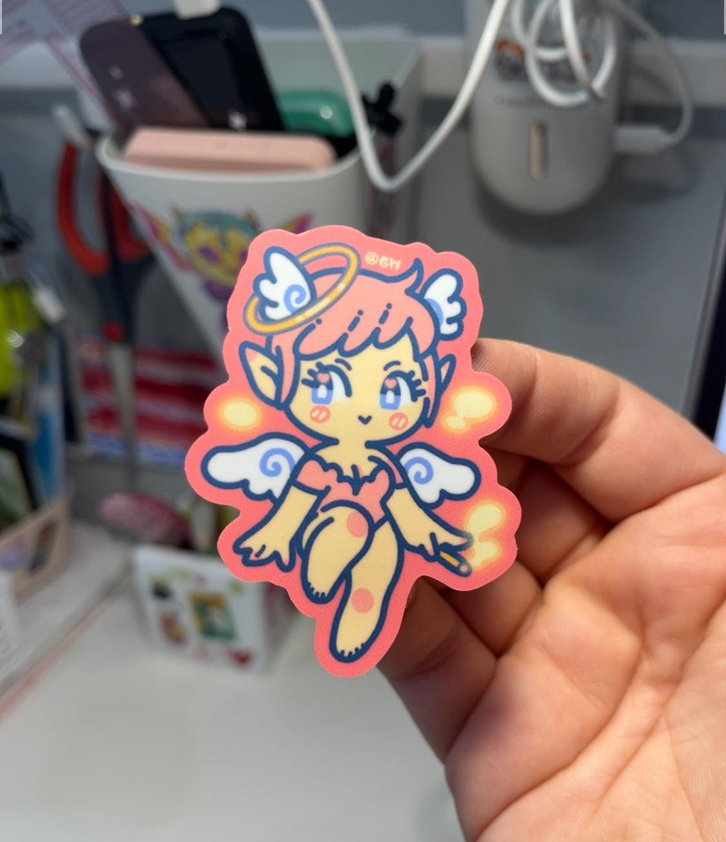 Angel+Devil Girl Stickers