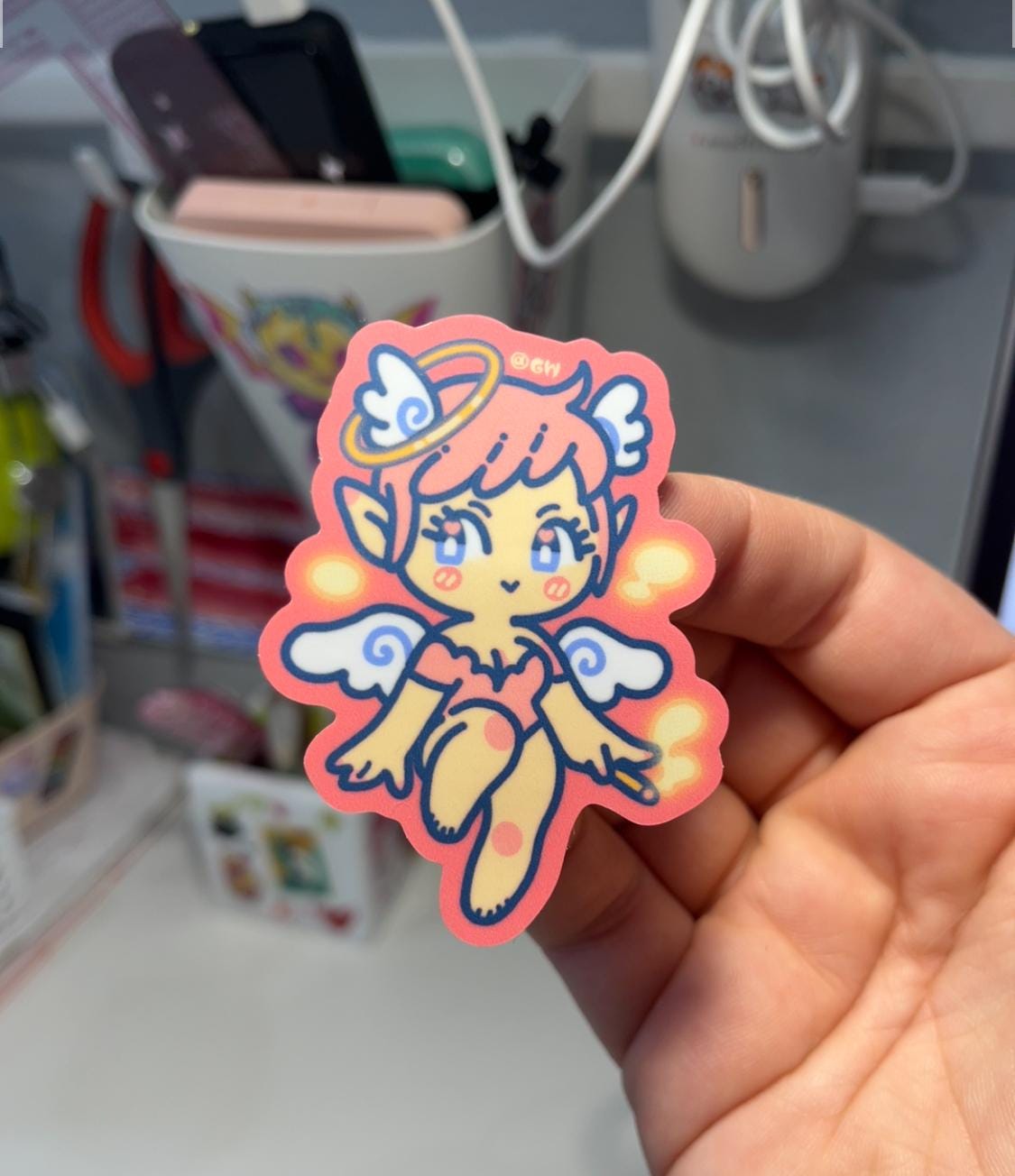 Angel+Devil Girl Stickers
