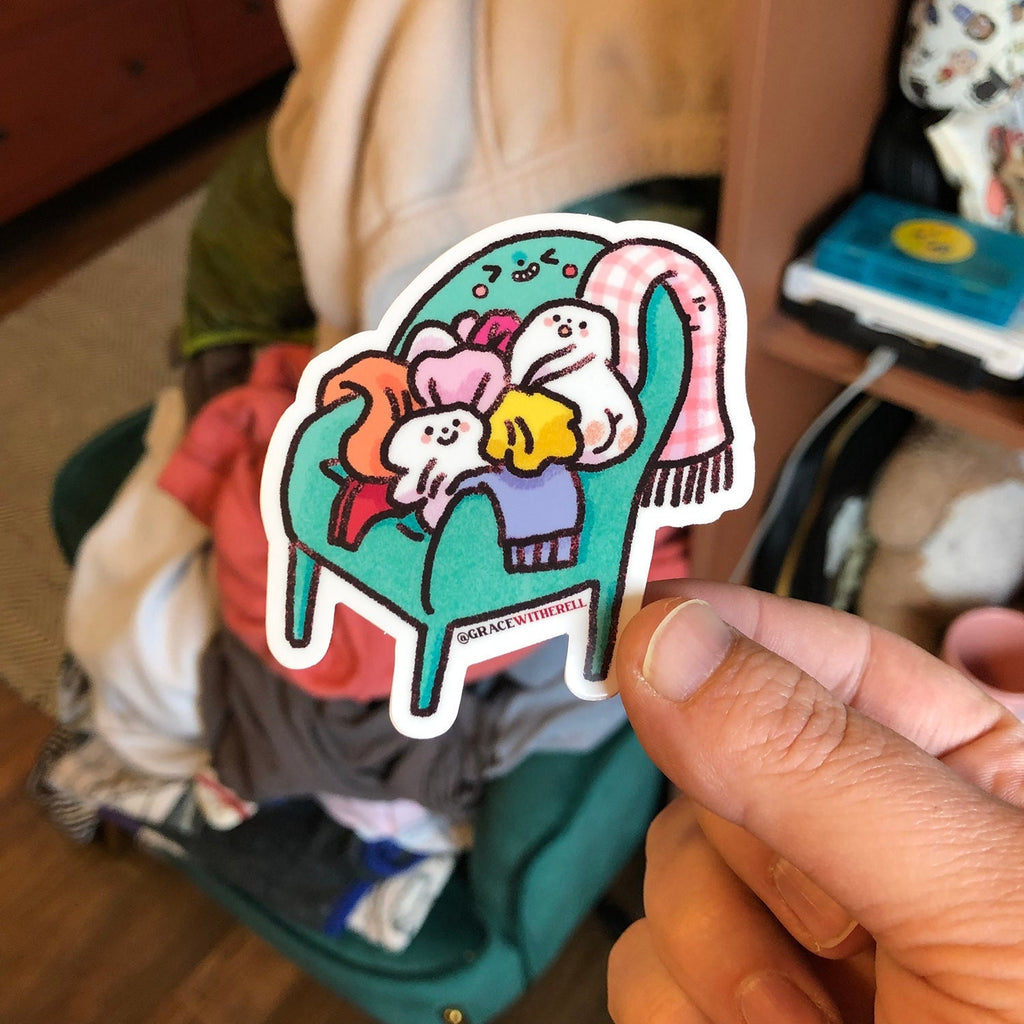 Laundry Chair Sticker