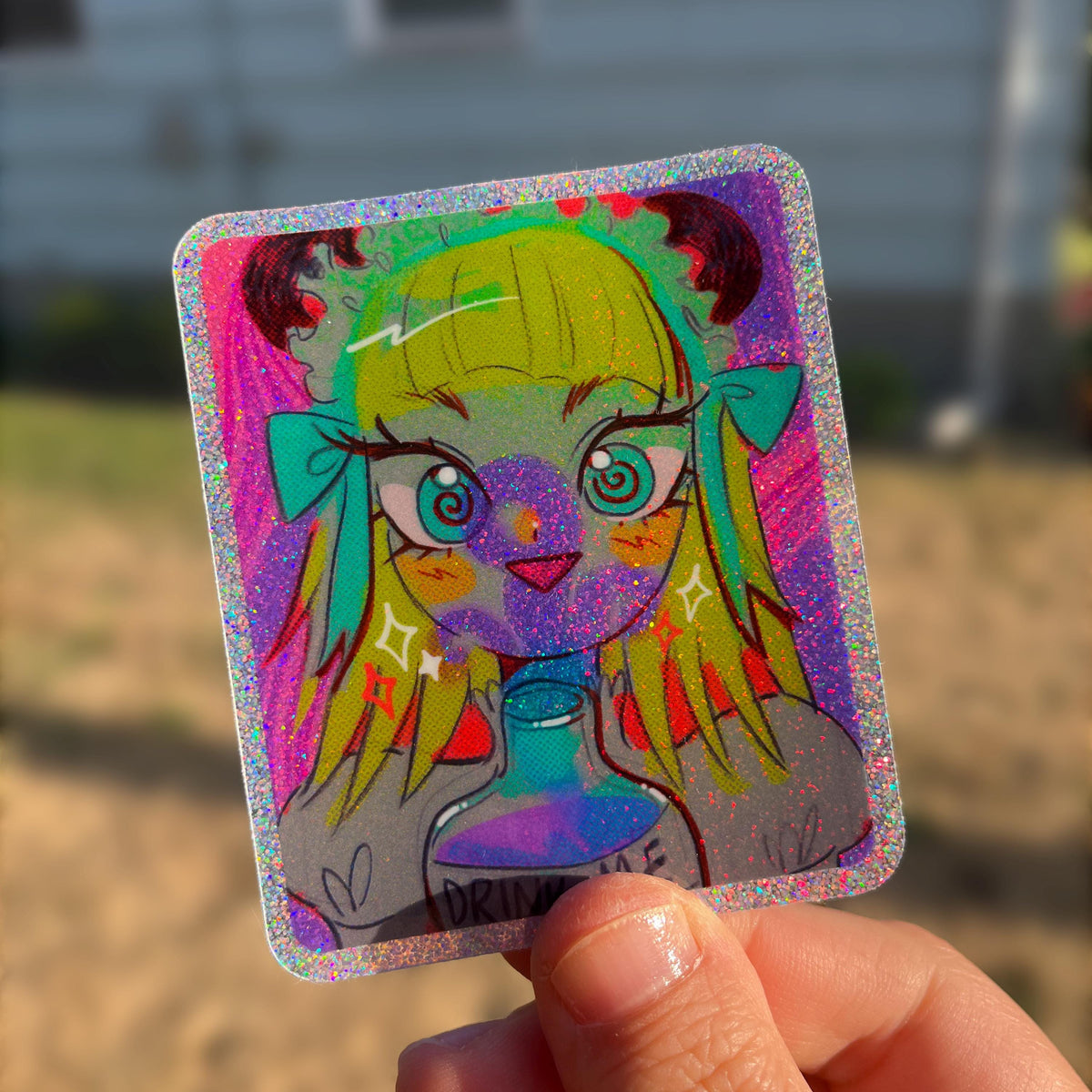 Tasty Tonic Glitter Sticker