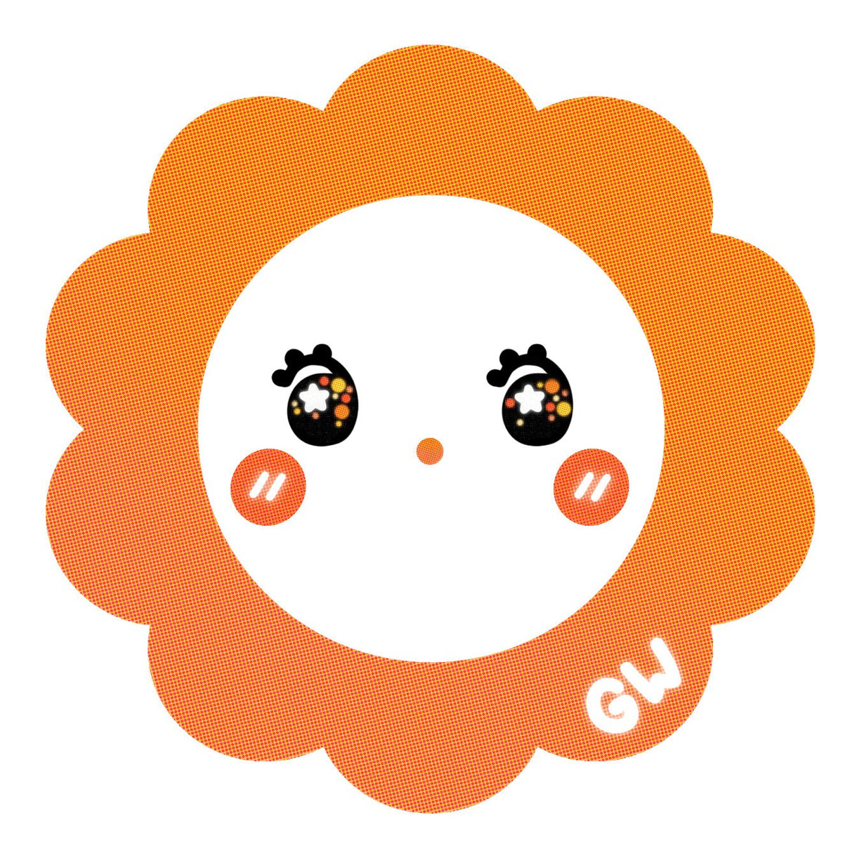 Clear Customizable Flower Sticker